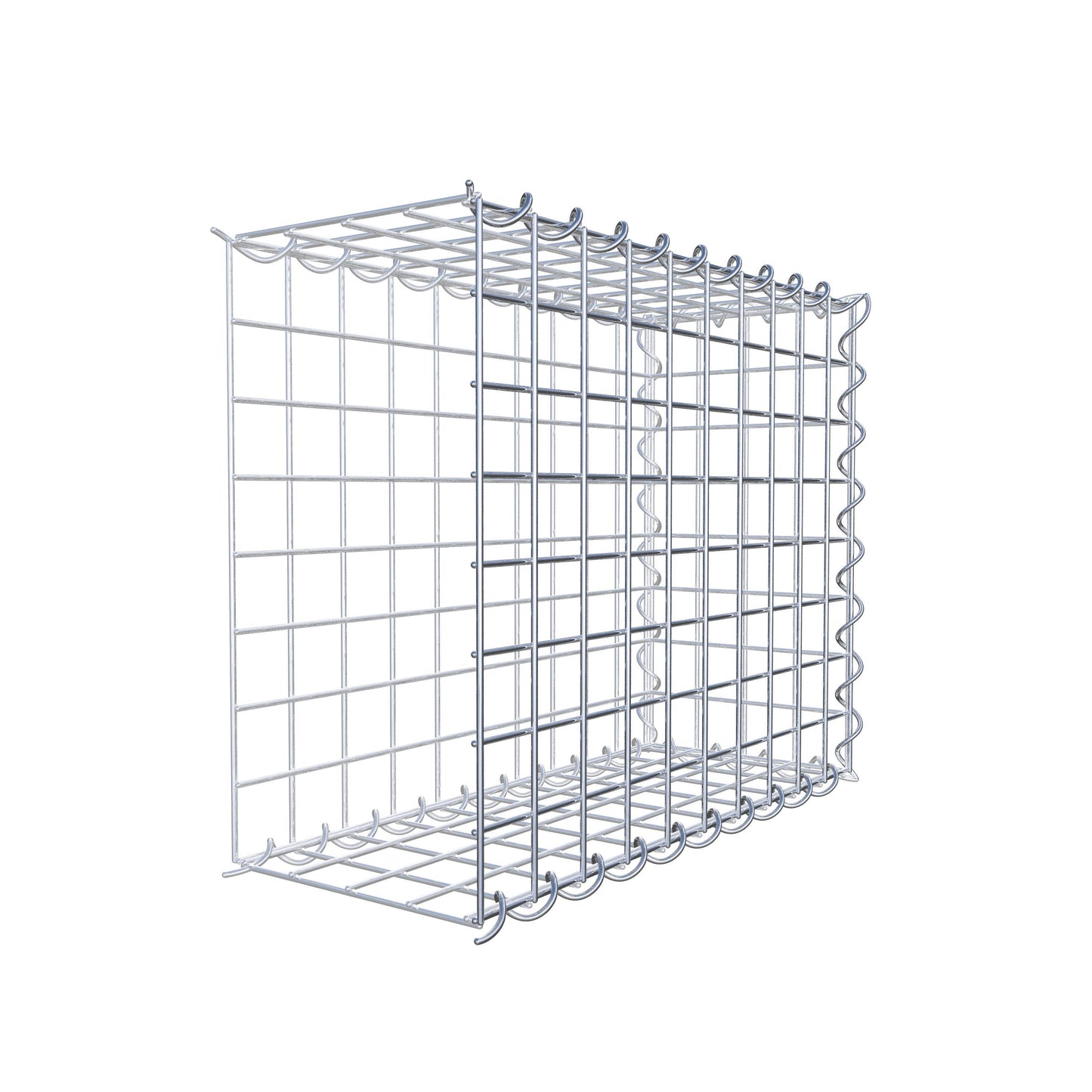 Gabion rapporté type 2 50 cm x 40 cm x 20 cm (L x H x P), mailles 5 cm x 5 cm, spirale