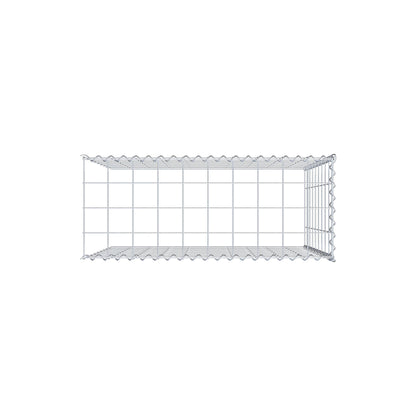 Opbouw schanskorf type 4 100 cm x 90 cm x 40 cm (L x H x D), maaswijdte 10 cm x 10 cm, spiraal