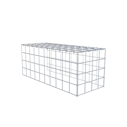 Add-on schanskorf type 4 100 cm x 40 cm x 40 cm (L x H x D), maaswijdte 10 cm x 10 cm, C-ring