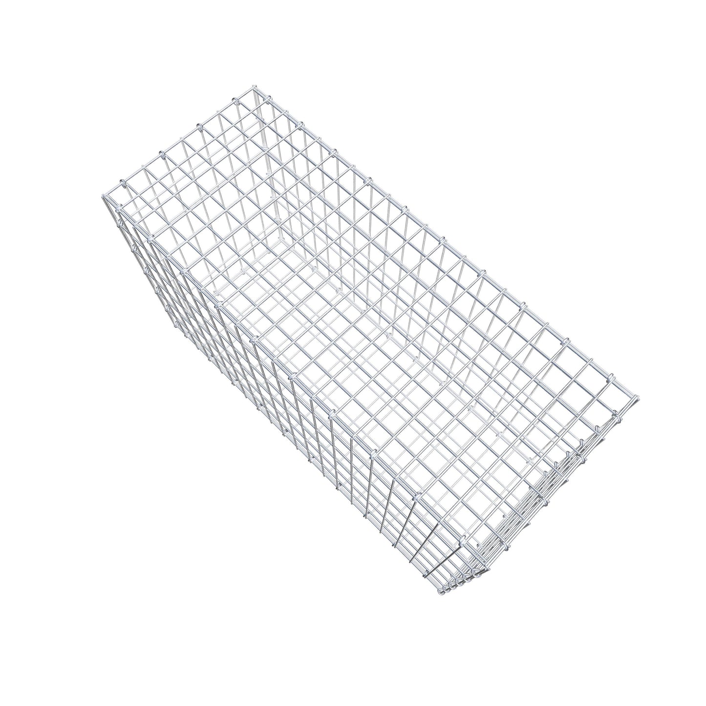 Gavión 100 cm x 60 cm x 40 cm (L x A x P), luz de malla 5 cm x 10 cm, anillo en C