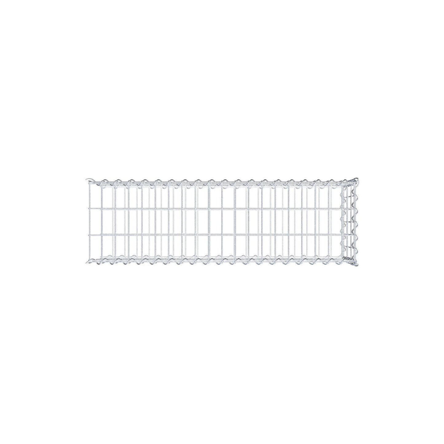 Anbaugabione Typ 2 100 cm x 30 cm x 30 cm (L x H x T), Maschenweite 5 cm x 10 cm, Spirale