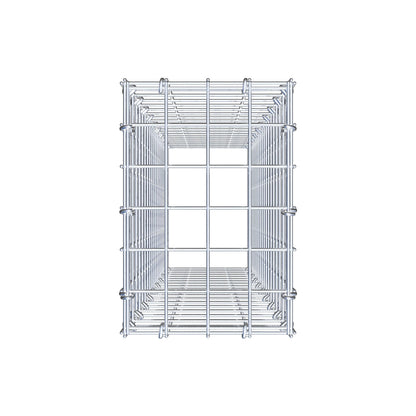 Monteret gabion type 3 100 cm x 20 cm x 30 cm (L x H x D), maskestørrelse 5 cm x 5 cm, C-ring