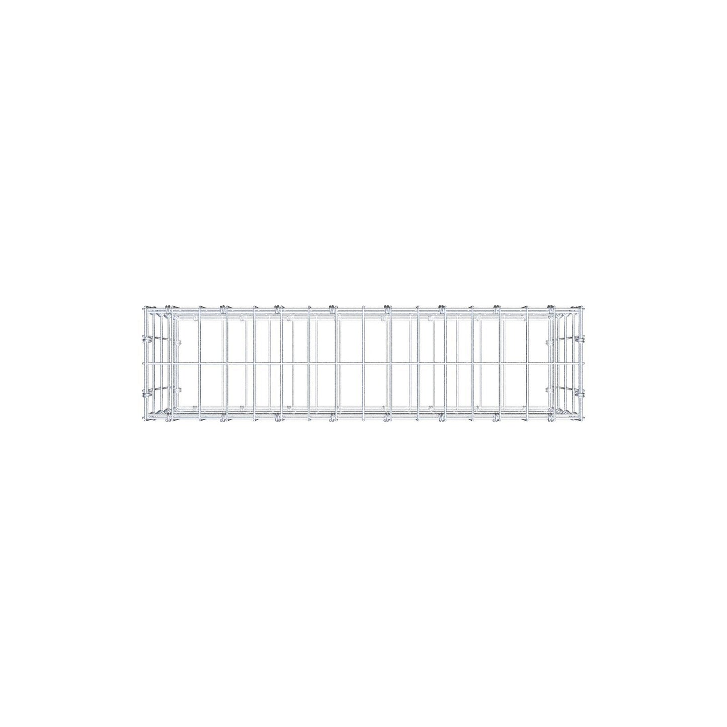 Gabion 80 cm x 40 cm x 20 cm (L x H x D), maskestørrelse 5 x 10 cm, spiralring