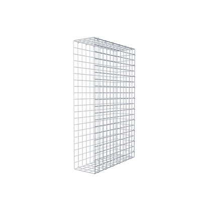 Monteret gabion type 2 100 cm x 60 cm x 20 cm (L x H x D), maskestørrelse 5 cm x 5 cm, C-ring