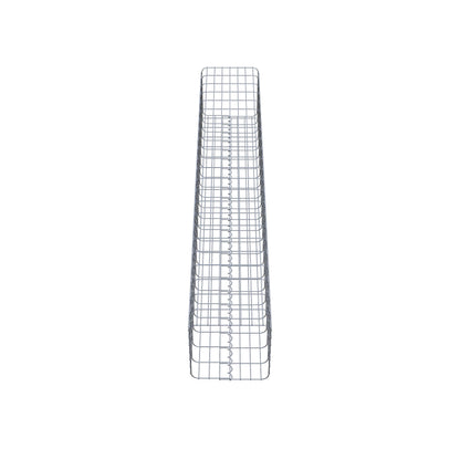 Gabionsøjle firkantet 37 cm x 37 cm, 230 cm højde, MW 5 cm x 10 cm