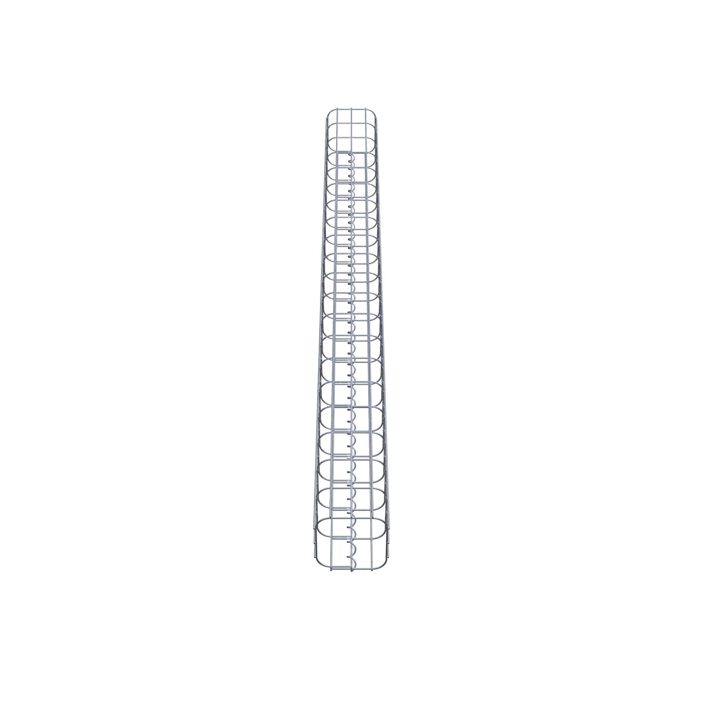 Gabionsøjle firkantet 17 cm x 17 cm, 200 cm højde, MW 5 cm x 10 cm