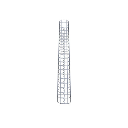 Gabionsøjle firkantet 17 cm x 17 cm, 200 cm højde, MW 5 cm x 10 cm