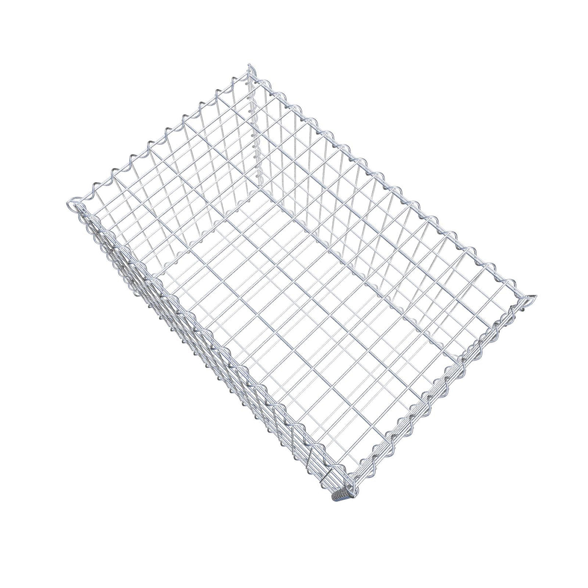Gabione 80 cm x 50 cm x 50 cm (L x H x T), Maschenweite 5 cm x 10 cm, Spirale