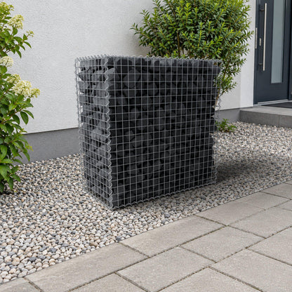 Gabion 100 cm x 100 cm x 50 cm (L x H x P), mailles 5 cm x 5 cm, spirale
