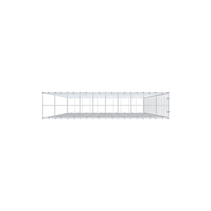 Type 2 oplegkorf 200 cm x 100 cm x 20 cm (L x H x D), maaswijdte 10 cm x 10 cm, C-ring