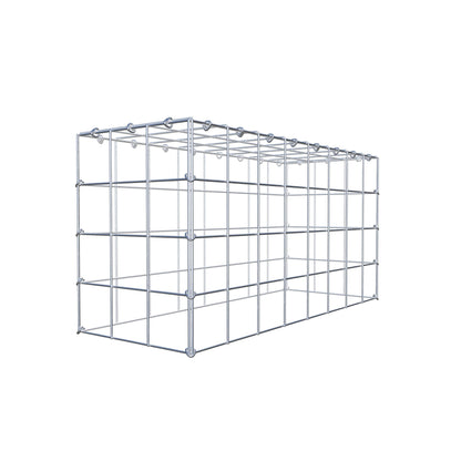 Monteret gabion type 3 80 cm x 40 cm x 30 cm (L x H x D), maskestørrelse 10 cm x 10 cm, C-ring