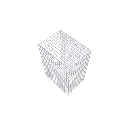 Monteret gabion type 4 100 cm x 70 cm x 50 cm (L x H x D), maskestørrelse 5 cm x 5 cm, C-ring