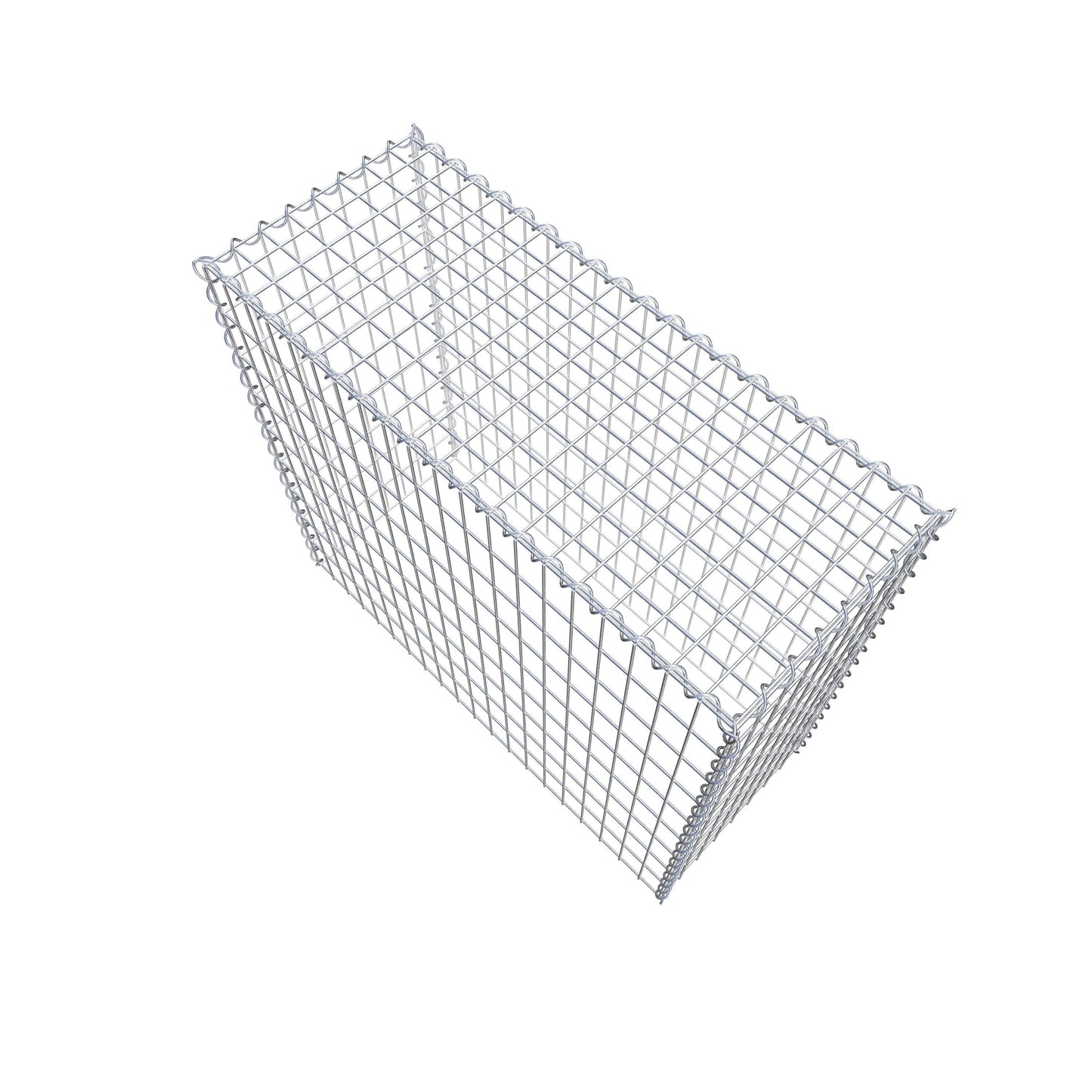 Gabbione aggiuntivo tipo 3 100 cm x 90 cm x 40 cm (L x H x P), maglia 5 cm x 10 cm, spirale