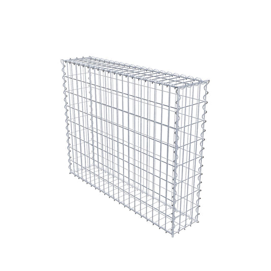 Gabion 100 cm x 80 cm x 20 cm (L x H x D), mesh size 5 cm x 10 cm, spiral