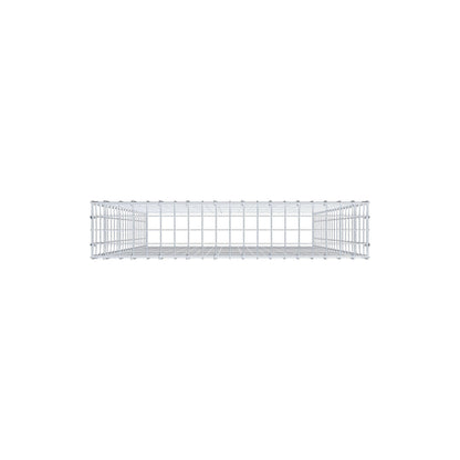 Opzetpaal type 3 200 cm x 100 cm x 20 cm (L x H x D), maaswijdte 5 cm x 10 cm, C-ring