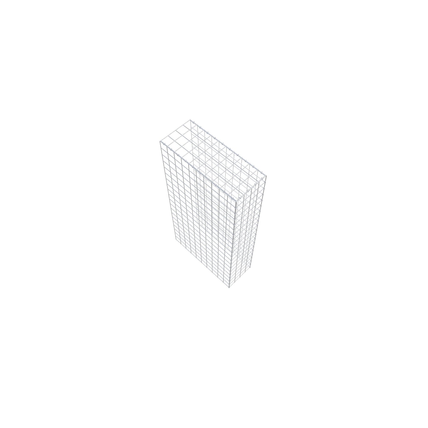 Monteret gabion type 4 200 cm x 100 cm x 40 cm (L x H x D), maskestørrelse 10 cm x 10 cm, C-ring