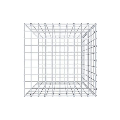 Monteret gabion type 2 100 cm x 50 cm x 50 cm, maskestørrelse 5 cm x 10 cm, C-ring