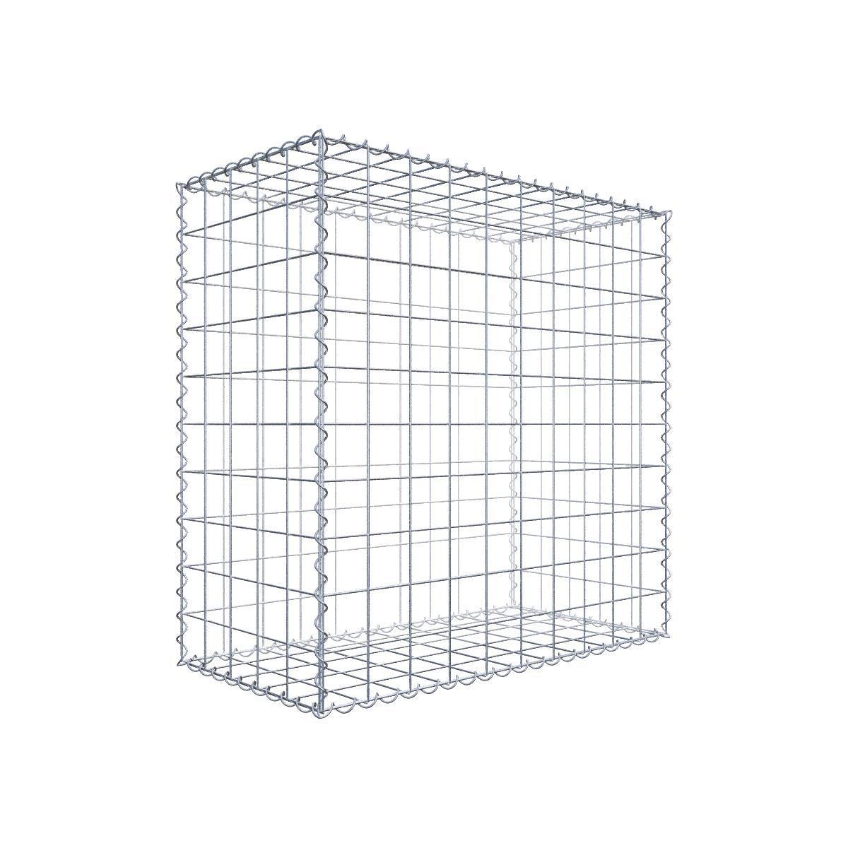 2er Set Gabionen 100 cm x 100 cm x 50 cm (L x H x T), Maschenweite 10 x 10 cm, Spirale