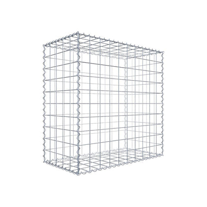 2er Set Gabionen 100 cm x 100 cm x 50 cm (L x H x T), Maschenweite 10 x 10 cm, Spirale