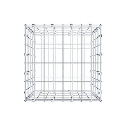 Schanskorf 40 cm x 40 cm x 40 cm (L x H x D), maaswijdte 5 x 10 cm, spiraalring