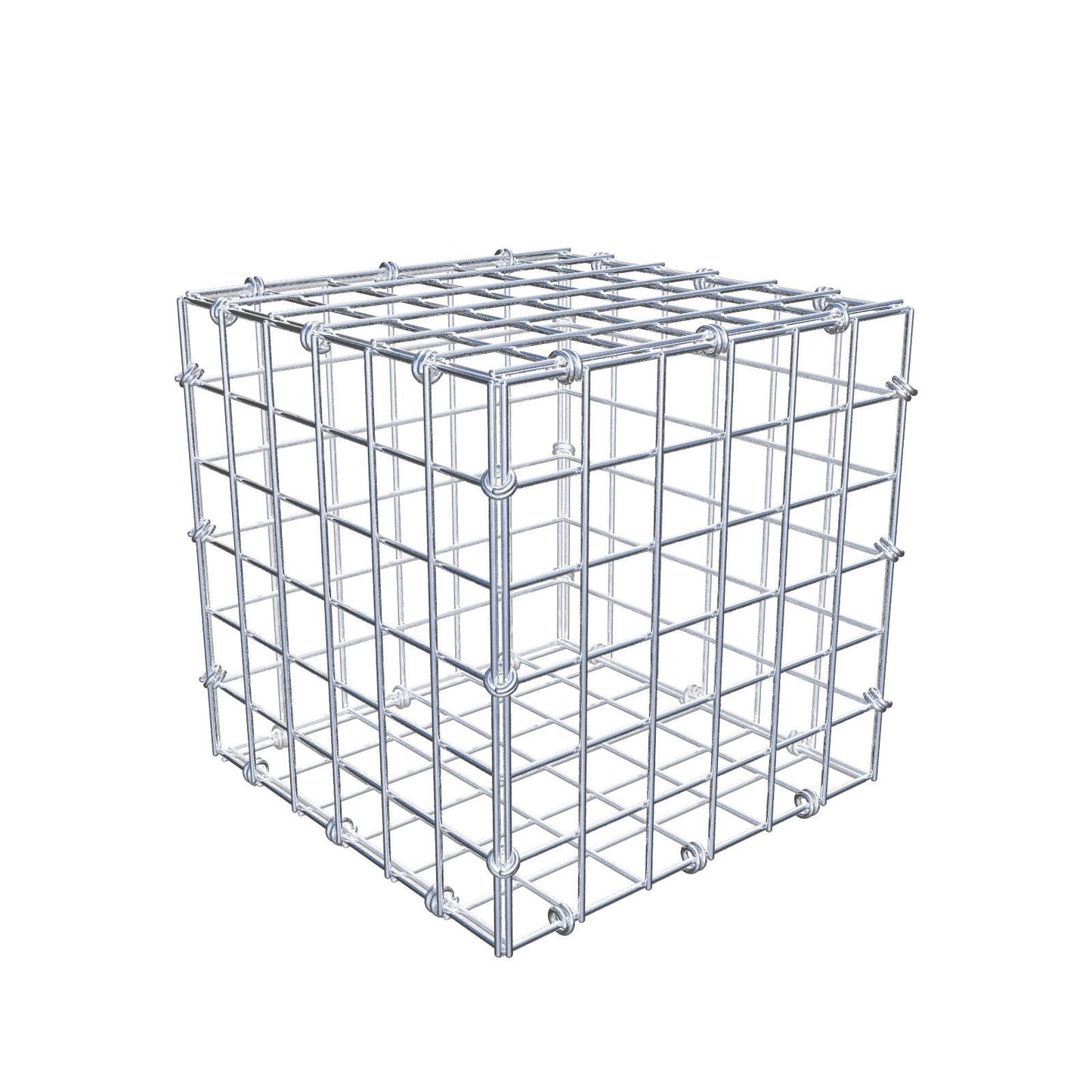 Gabion 30 cm x 30 cm x 30 cm (L x H x D), mesh size 5 x 5 cm, spiral ring