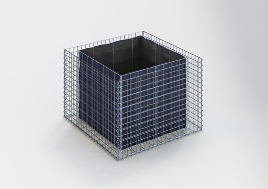 Letto rialzato rettangolare 100 cm x 70 cm x 100 cm (L x H x P), dimensione della rete 5 x 5 cm, spessore della parete 10 cm