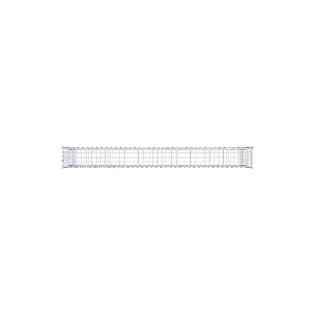 Gabion 200 cm x 100 cm x 20 cm (L x H x P), mailles 5 cm x 5 cm, spirale