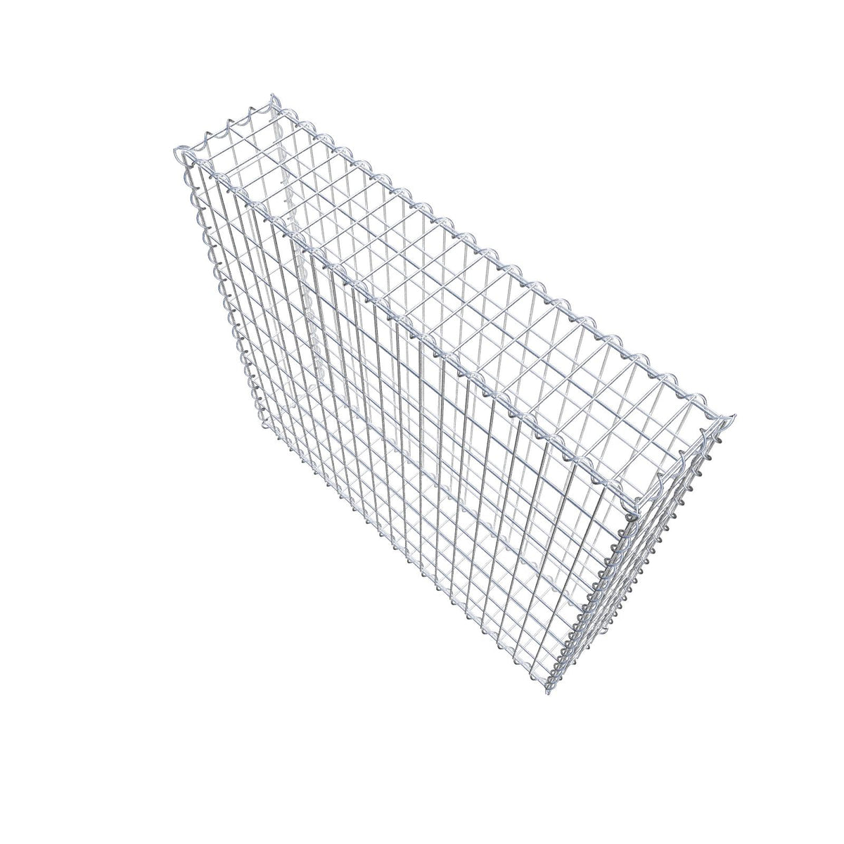 Gabion 100 cm x 90 cm x 20 cm (L x H x D), maskstorlek 5 cm x 10 cm, spiral