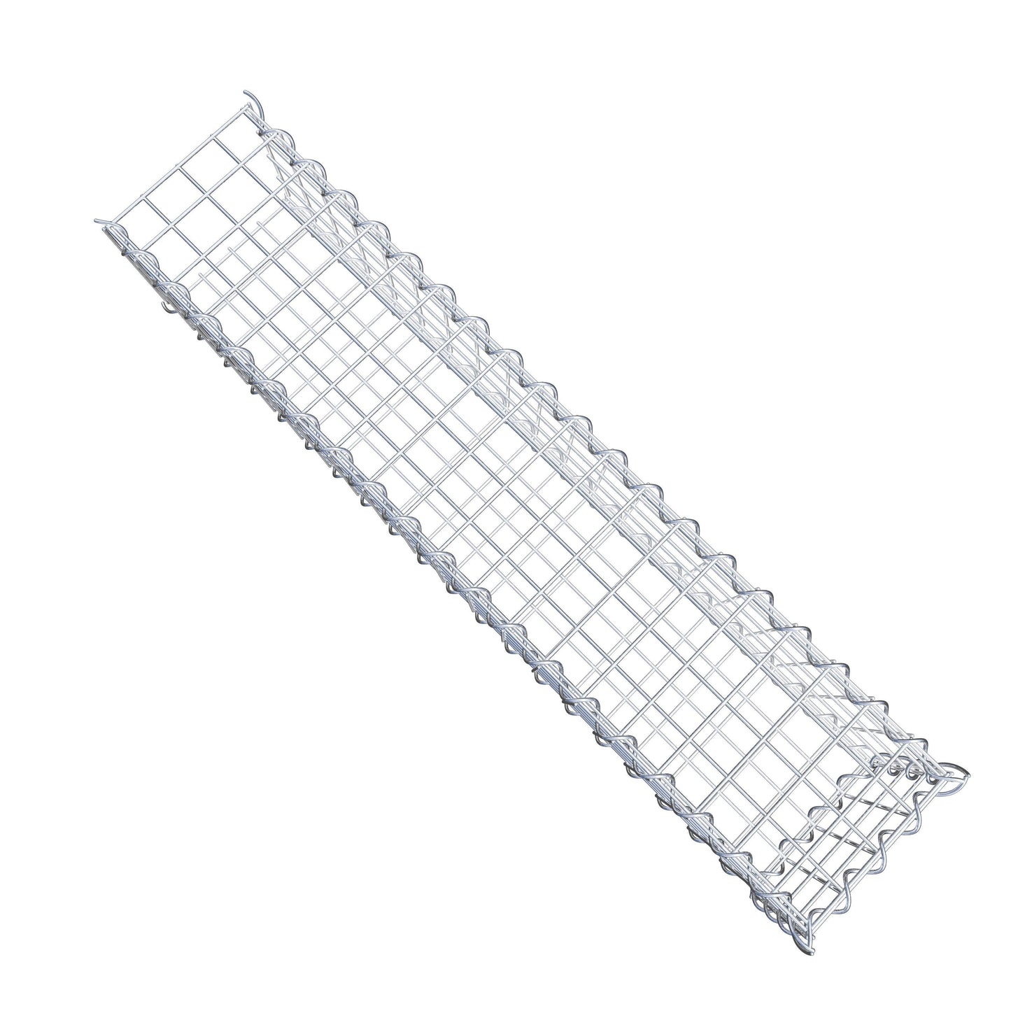 Gavión complementario tipo 2 100 cm x 20 cm x 20 cm (L x A x P), malla 5 cm x 5 cm, espiral