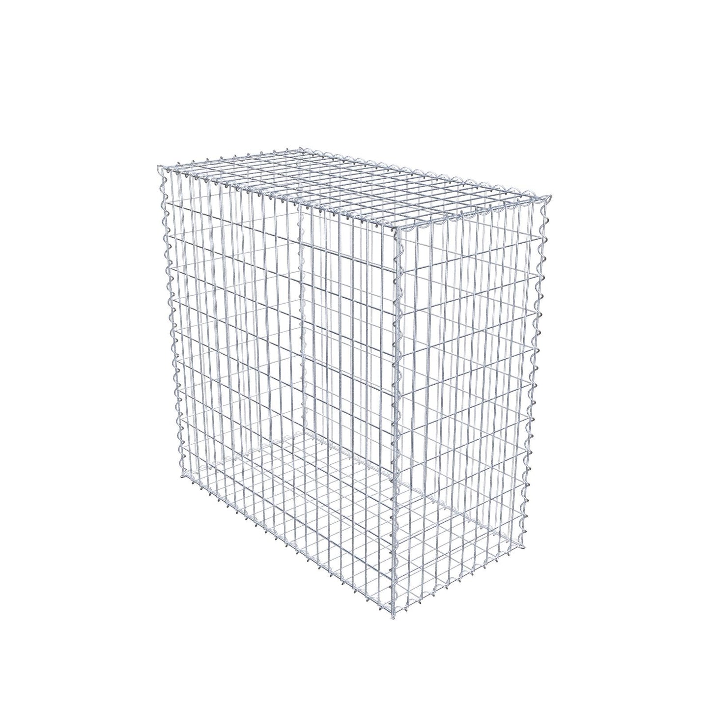 Schanskorf 100 cm x 100 cm x 50 cm (L x H x D), maaswijdte 5 cm x 10 cm, spiraalvormig