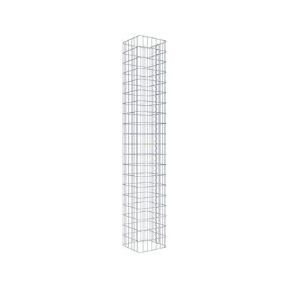 Schanskorfzuil hoekig 32 cm x 32 cm, 200 cm hoog, MW 5 cm x 10 cm