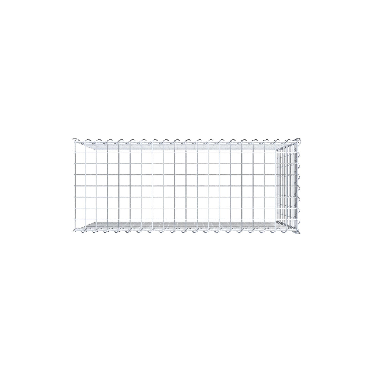 Add-on schanskorf type 4 100 cm x 70 cm x 40 cm (L x H x D), maaswijdte 5 cm x 5 cm, spiraalvormig
