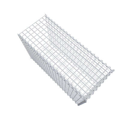 Add-on schanskorf type 2 100 cm x 60 cm x 40 cm (L x H x D), maaswijdte 5 cm x 5 cm, spiraalvormig