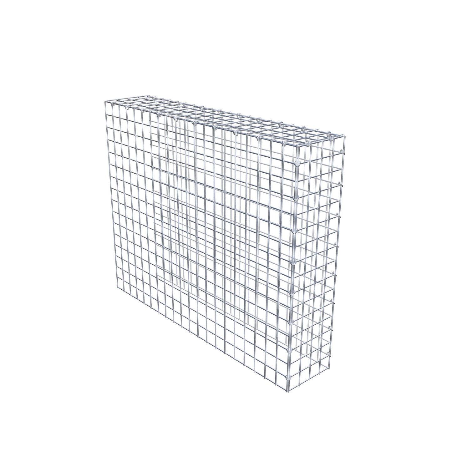 Gavión complementario de tipo 4 100 cm x 80 cm x 20 cm (L x A x P), malla 5 cm x 5 cm, anillo en C