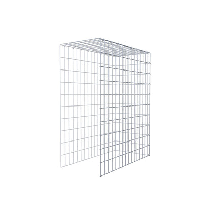 Monteret gabion type 4 100 cm x 80 cm x 40 cm (L x H x D), maskestørrelse 5 cm x 10 cm, C-ring