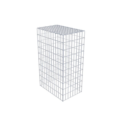 Fourche rapportée type 3 100 cm x 60 cm x 40 cm (L x H x P), mailles 5 cm x 10 cm, anneau C