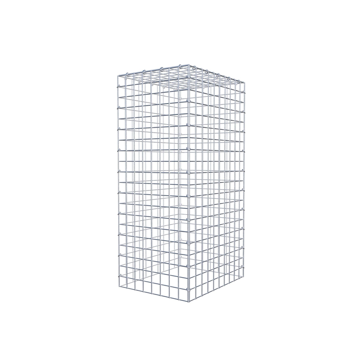 Type 3 oplegkorf 100 cm x 50 cm x 40 cm (L x H x D), maaswijdte 5 cm x 5 cm, C-ring
