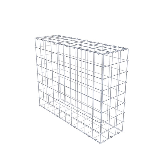 Schanskorf 100 cm x 80 cm x 30 cm (L x H x D), maaswijdte 10 x 10 cm, spiraalring