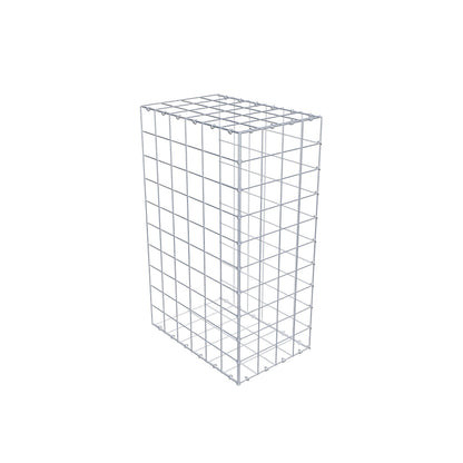 Type 2 oplegkorf 100 cm x 60 cm x 40 cm (L x H x D), maaswijdte 10 cm x 10 cm, C-ring