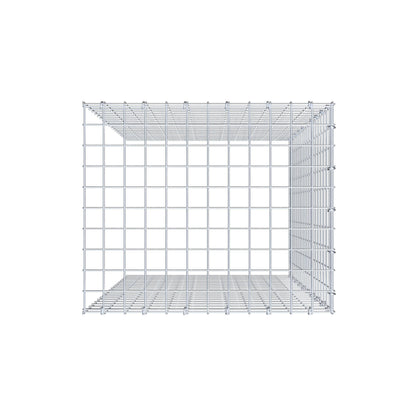 Opzetpaal type 4 100 cm x 60 cm x 50 cm (L x H x D), maaswijdte 5 cm x 5 cm, C-ring