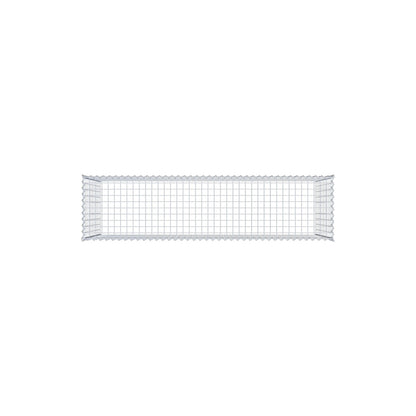 Opbouw schanskorf type 3 200 cm x 100 cm x 50 cm (L x H x D), maaswijdte 5 cm x 10 cm, spiraalvormig
