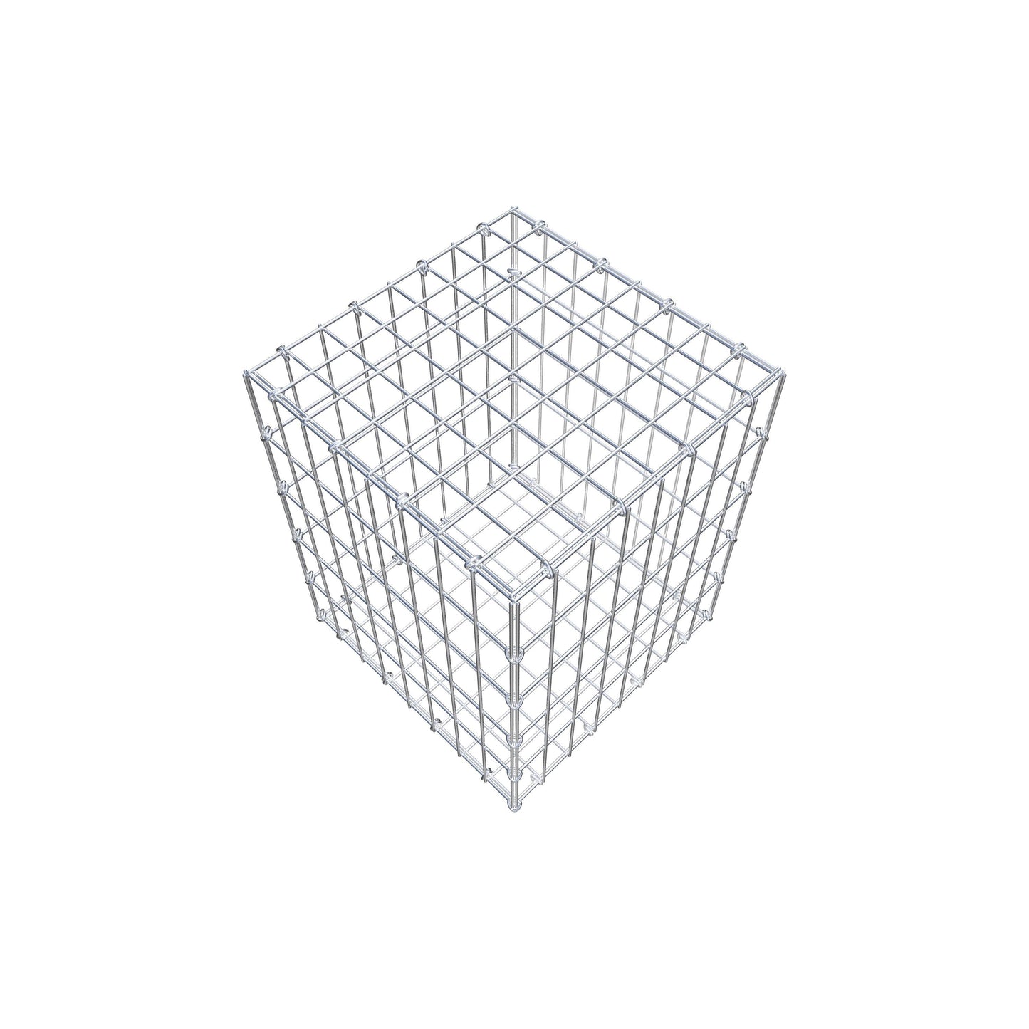 Gabbione 50 cm x 40 cm x 40 cm (L x H x P), maglia 5 cm x 10 cm, anello a C
