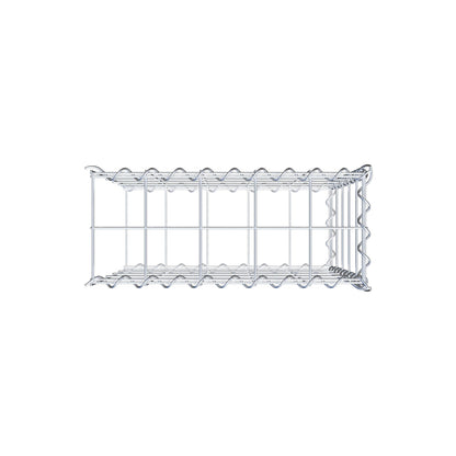 Add-on schanskorf type 2 50 cm x 50 cm x 20 cm (L x H x D), maaswijdte 10 cm x 10 cm, spiraal