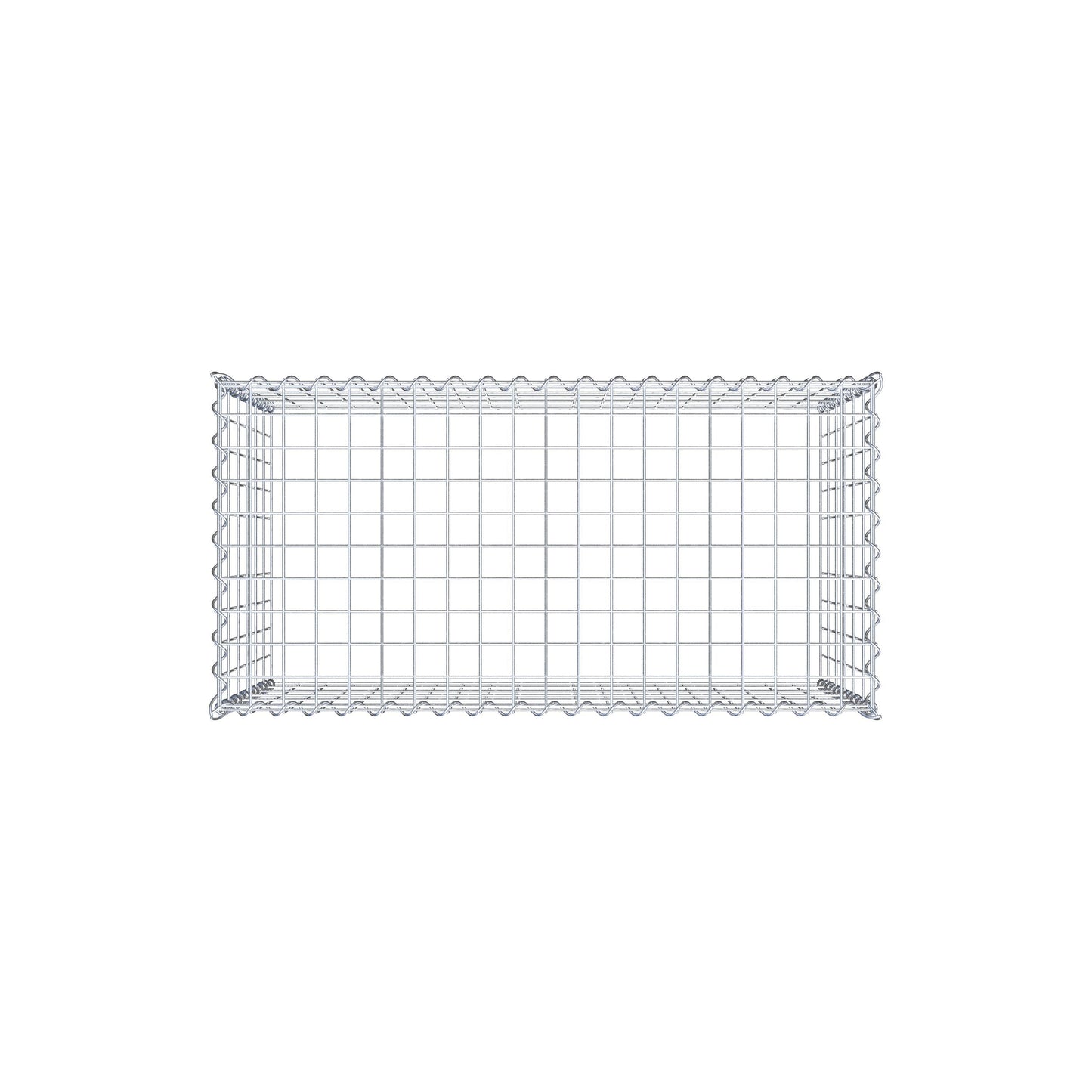 Add-on schanskorf type 3 100 cm x 60 cm x 50 cm (L x H x D), maaswijdte 5 cm x 10 cm, spiraalvormig