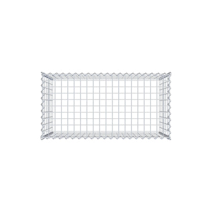 Add-on schanskorf type 3 100 cm x 60 cm x 50 cm (L x H x D), maaswijdte 5 cm x 10 cm, spiraalvormig