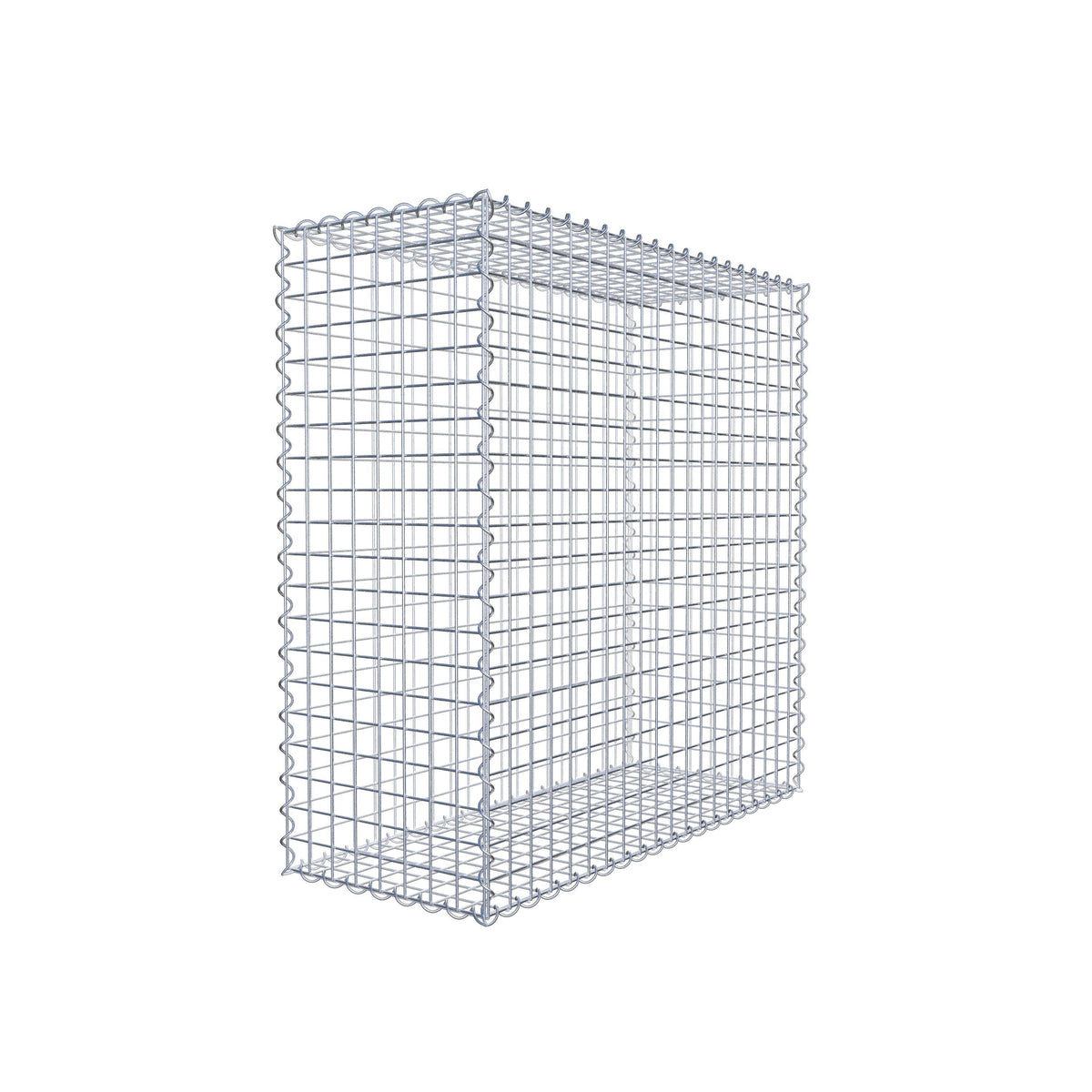 Gabion 100 cm x 100 cm x 40 cm (L x H x D), mesh size 5 cm x 5 cm, spiral