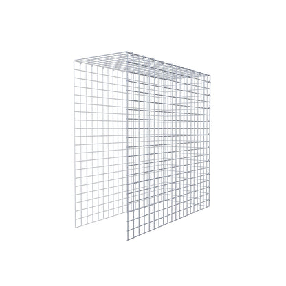 Mounted gabion type 4 100 cm x 100 cm x 40 cm (L x H x D), mesh size 5 cm x 5 cm, C-ring