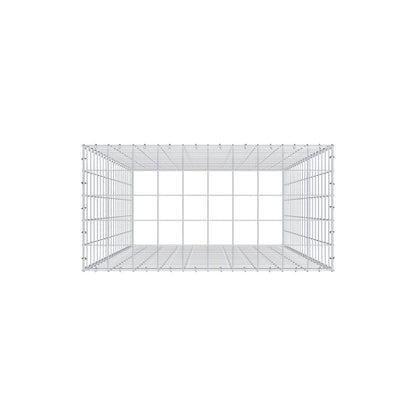 Opzetpaal type 3 200 cm x 100 cm x 50 cm (L x H x D), maaswijdte 10 cm x 10 cm, C-ring