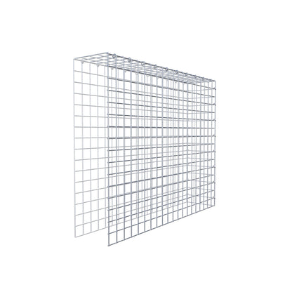 Gavión complementario de tipo 4 100 cm x 80 cm x 20 cm (L x A x P), malla 5 cm x 5 cm, anillo en C