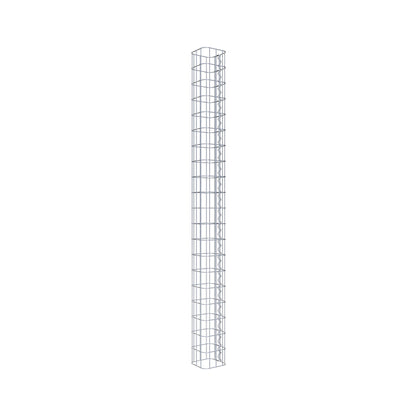 Gabionsøjle firkantet 17 cm x 17 cm, 200 cm højde, MW 5 cm x 10 cm